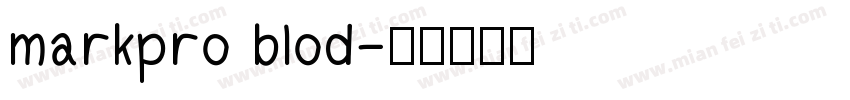 markpro blod字体转换